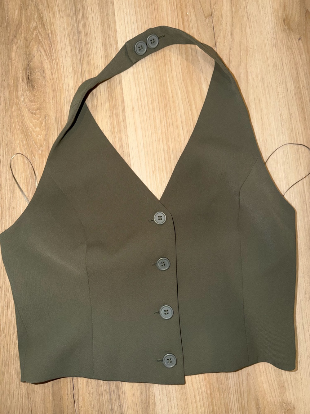 Open Edit Halter Button Top - Picture 2 of 4